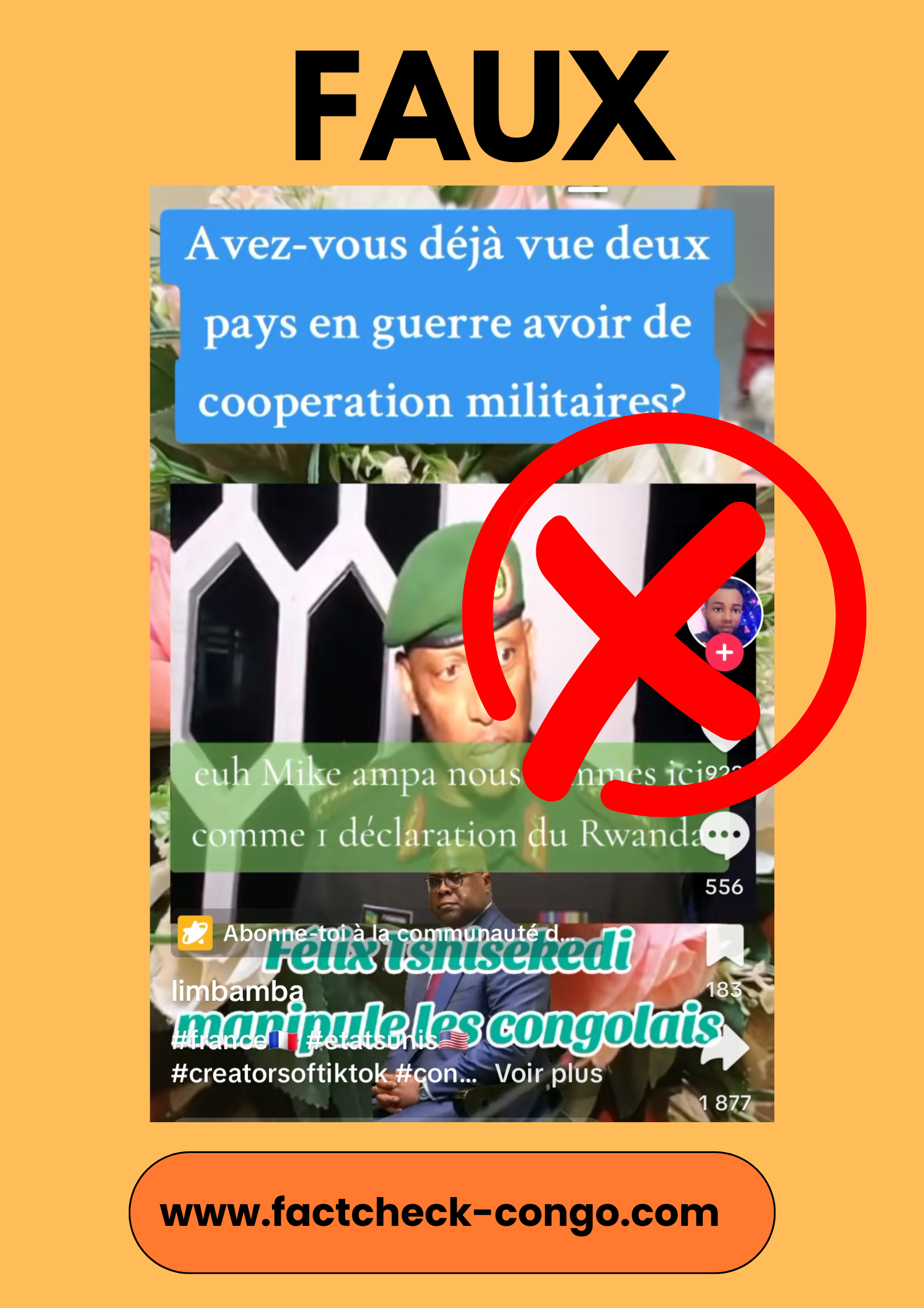 Attention, cette vidéo de la rencontre entre Félix Tshisekedi et le chef d&rsquo;état major du Rwanda est ancienne car datant de 2019