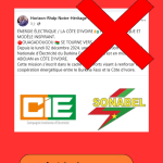 Faux, une délégation du Burkina Faso n’est pas en Côte d’Ivoire pour demander une augmentation de l’électricité.