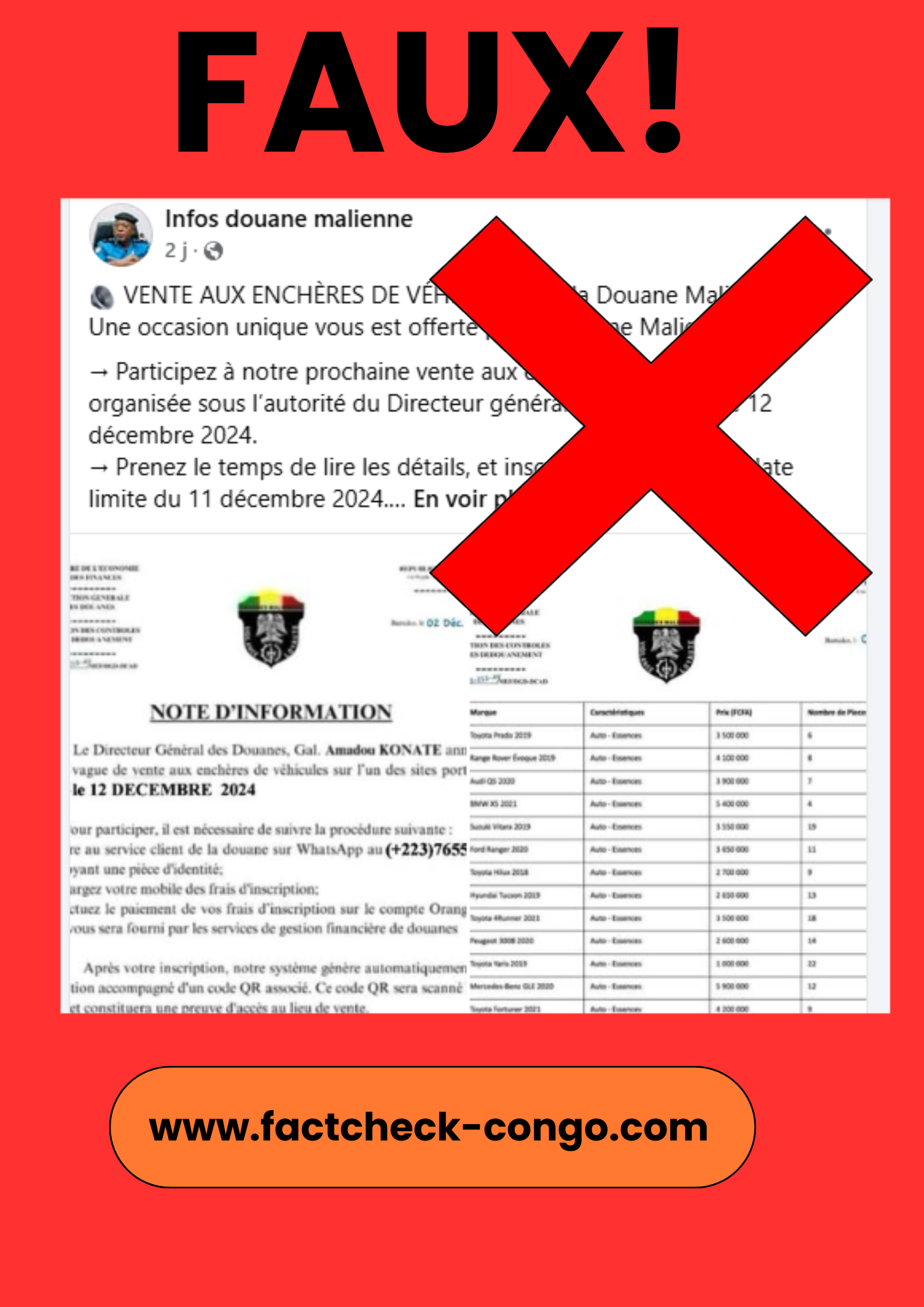 FAUX : Aucune vente aux…