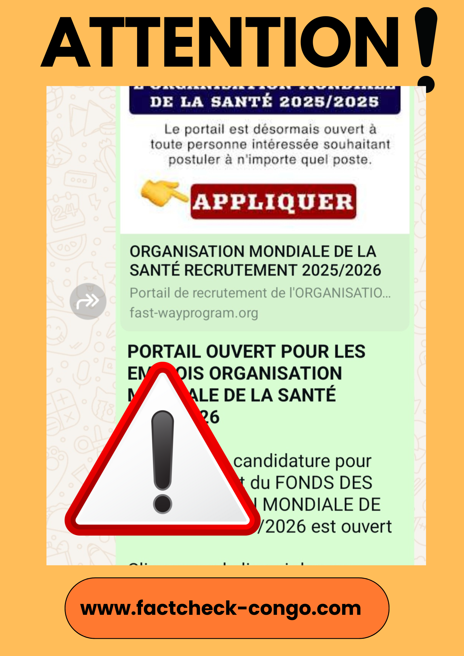Attention à cette fausse annonce…