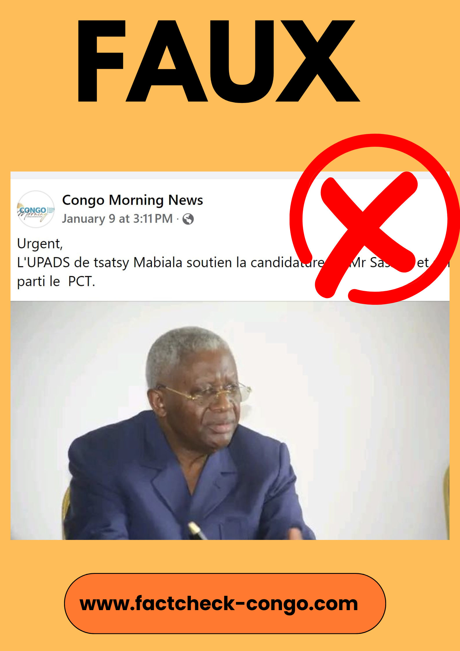 « L’UPADS dément les allégations partagées sur son prétendu soutien à la candidature de DSN en 2026 »