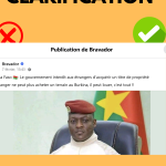 Clarification sur l’interdiction aux étrangers d’acquérir des titres de propriété au Burkina Faso