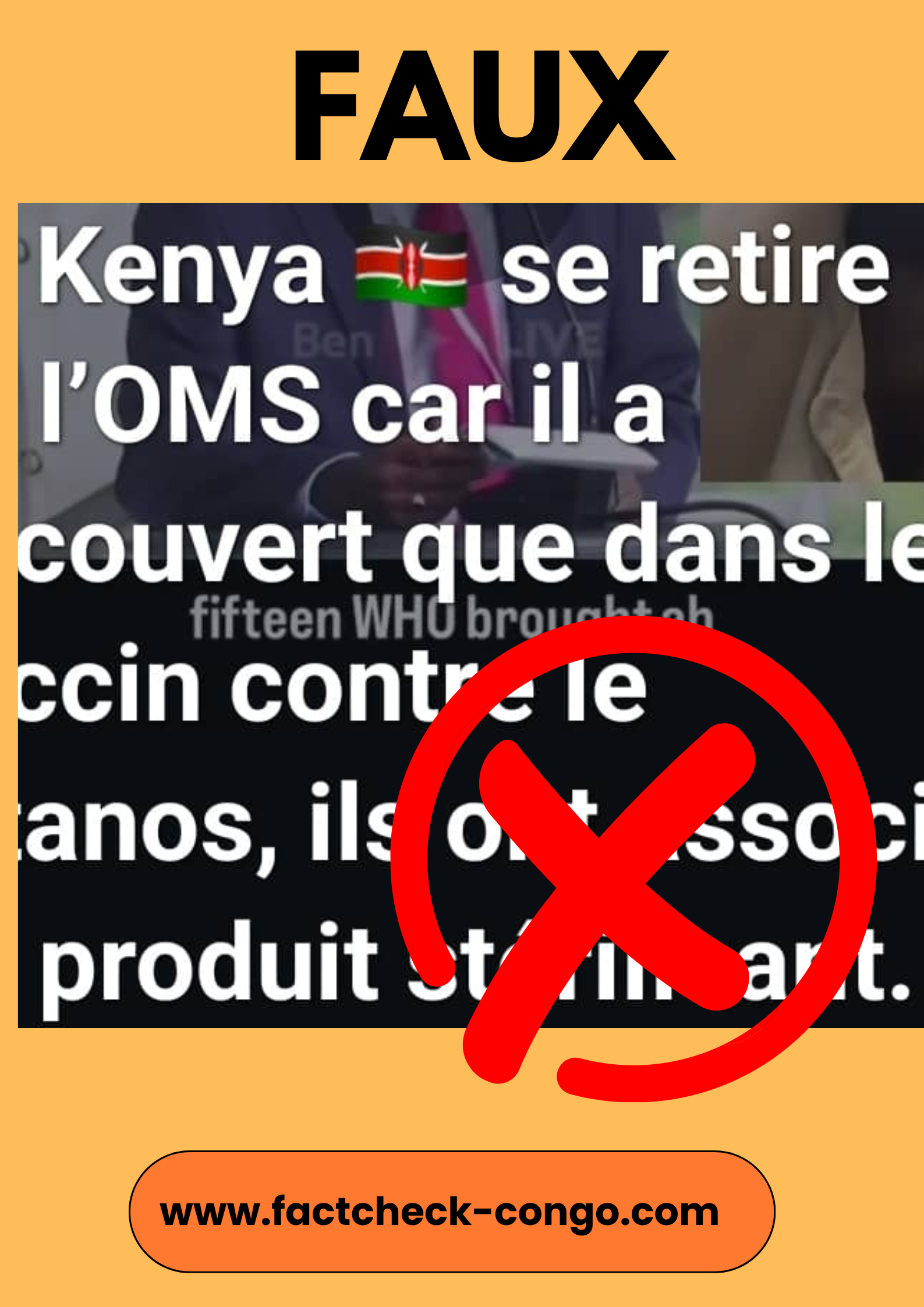 Faux, le Kenya n&rsquo;a pas quitté l&rsquo;Organisation mondiale de la santé