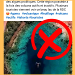 Faux, cette photo montre la source de la rivière Cetina en Croatie et non Lac Vert en RDC