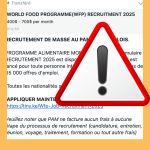 Attention, le PAM ne recrute pas pour 65 000 postes!