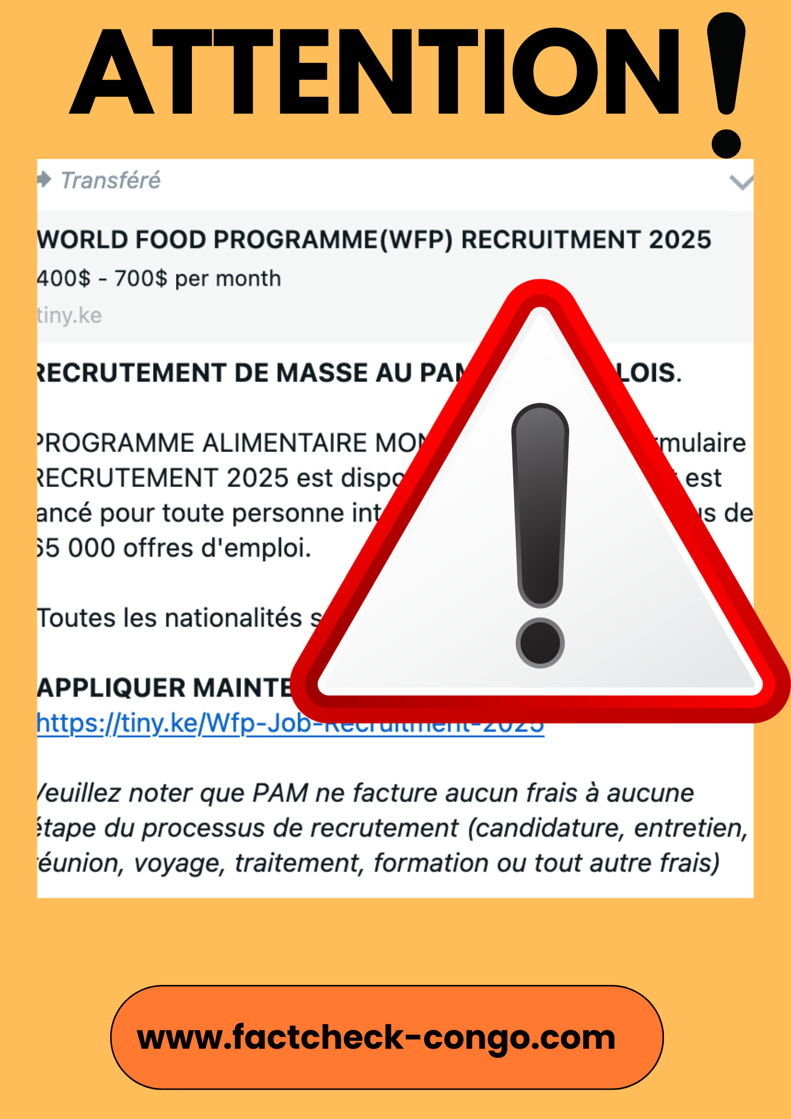 Attention, le PAM ne recrute…