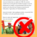 Faux, les étudiants burkinabè ne recevront pas un salaire de 100 000 FCFA jusqu’à obtention d’un emploi