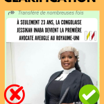 Jessikah Inaba, une pionnière non-voyante du barreau britannique d&rsquo;origine congolaise (RDC)