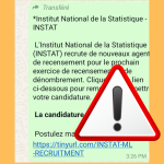 Une fausse annonce de recrutement au nom de l&rsquo;Institut National des Statistiques circule sur WhatssApp au Congo-Brazzaville
