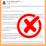 Non, la présidente mexicaine Claudia Sheinbaum n’a pas adressé de message à Donald Trump!