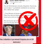 Non, la Namibie n’a pas menacé d’expulser plus de 500 Américains !