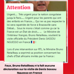 Faux, Bruno Retailleau n’a fait aucune déclaration sur la visite de Denis Sassou Nguesso en France