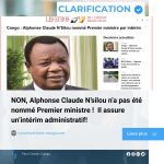 Non, Alphonse Claude N’Silou n’a pas été nommé Premier ministre : il assure simplement un intérim administratif !
