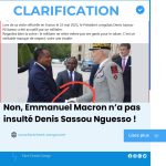Non, Emmanuel Macron n’a pas insulté Denis Sassou Nguesso