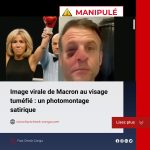 Image virale de Macron au visage tuméfié : un photomontage satirique