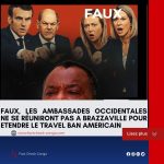 FAUX, les ambassades occidentales ne se réuniront pas à Brazzaville pour étendre le travel ban américain