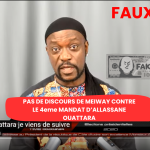 Faux, l&rsquo;artiste musicien Meiway n&rsquo;a pas critiqué la candidature à un quatrième mandat d&rsquo;Alassane Ouattara!