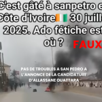 San Pedro : aucune fusillade liée à l’annonce de la candidature d’Alassane Ouattara!