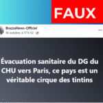 Faux : le directeur du Centre Hospitalier Universitaire de Brazzaville (CHU-B) n’a pas été évacué en France pour raisons de santé !