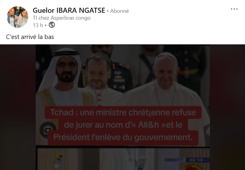 Une ancienne vidéo de prestation de serment d’une ministre tchadienne ressort et sème la…