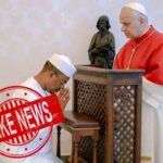 Attention, cette photo de Mahamat Idriss Déby Itno en prière devant le Pape Léon XIVest fausse!