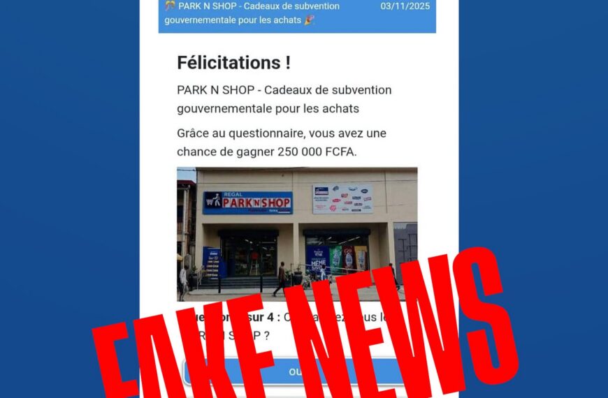 ATTENTION, PARK&rsquo;N SHOP N’OFFRE AUCUNE SUBVENTION GOUVERNEMENTALE AU CONGO 