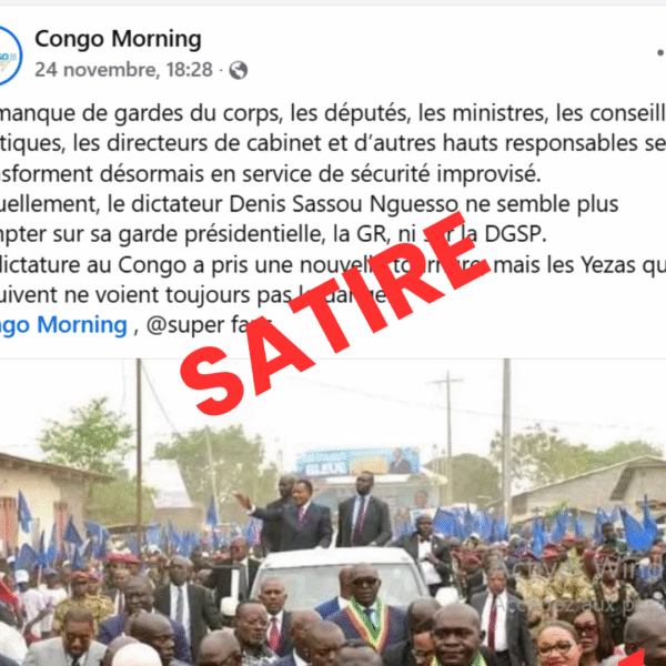 Photo virale à Ouesso : quand l’humour noir…