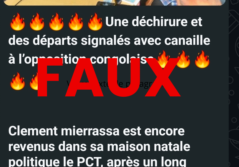 Vérification: Non, Clément Mierassa n’a pas rejoint le PCT!