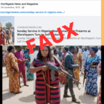 Attention, cette image de fidèles armés au Nigéria est générée par l’IA