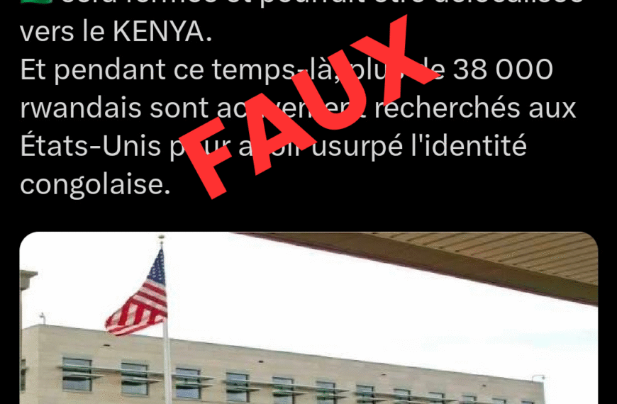 FAUX, L’ambassade des USA au…