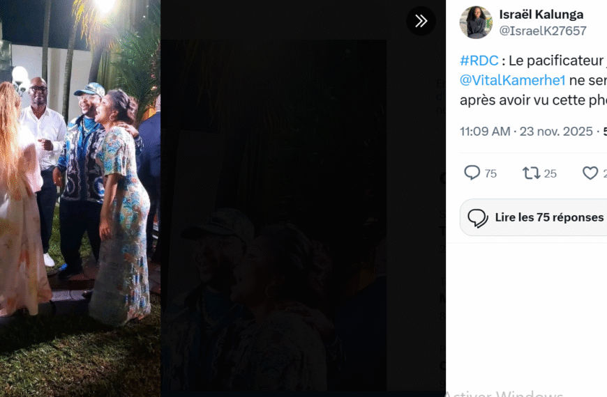 Attention, cette photo de JB Mpiana est prise avec sa fille, et non son…