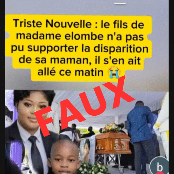 Faux, le fils de Bonnette Elombe n’est pas…