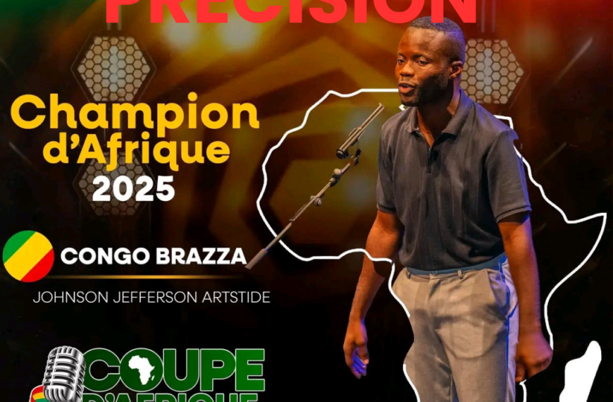 NUANCE : ARIS’LAM A REMPORTE LA 4E EDITION DE LA COUPE D’AFRIQUE DE SLAM-POESIE, ET NON LA 4ème COUPE D’AFRIQUE DE SLAM-POESIE
