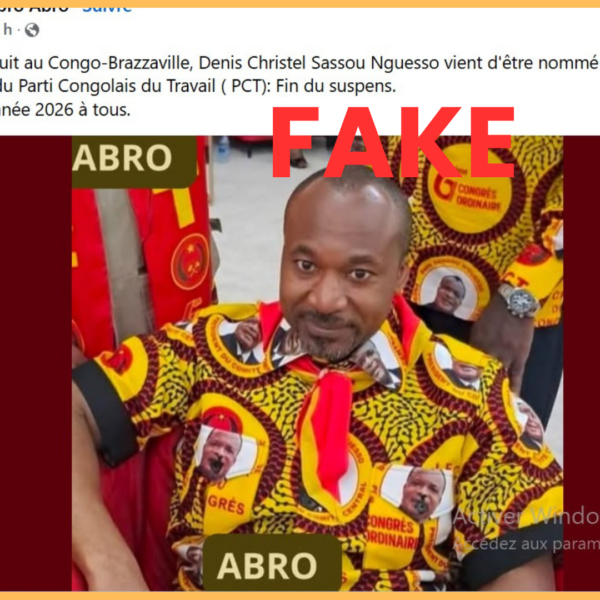 ATTENTION, Denis Christel Sassou Nguesso n&rsquo;est pas le…
