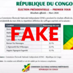 Présidentielle 2026 en République du Congo: un faux visuel attribuant des résultats à la “CNEI” circule en ligne