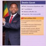 Présidentielle 2026 : Destin Gavet, le  » président » du changement fin prêt à relever le défi