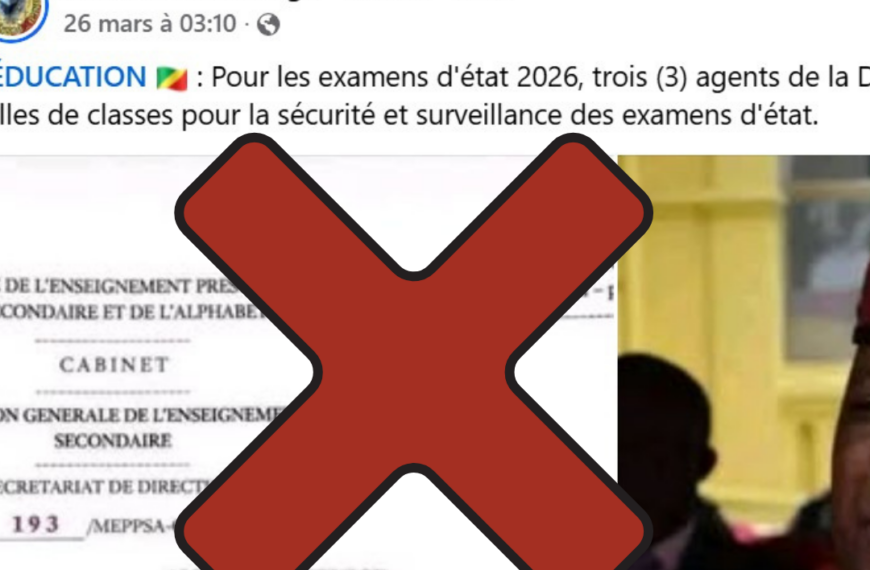 Faux, les agents de la DGSP ne surveilleront pas les examens d’État en République du Congo